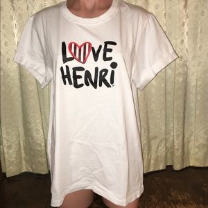 Henri Bendel NY Love Henri Tee Shirt -Size M/L NWT